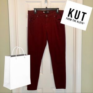Kut Maroon Skinny Jeans